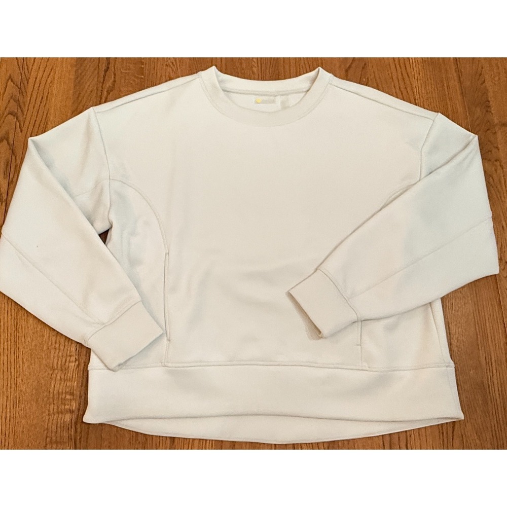 Zella Women's Cream Crewneck Sweatshirt